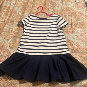 Ralph lauren toddler dress size 4/4T, navy and beige